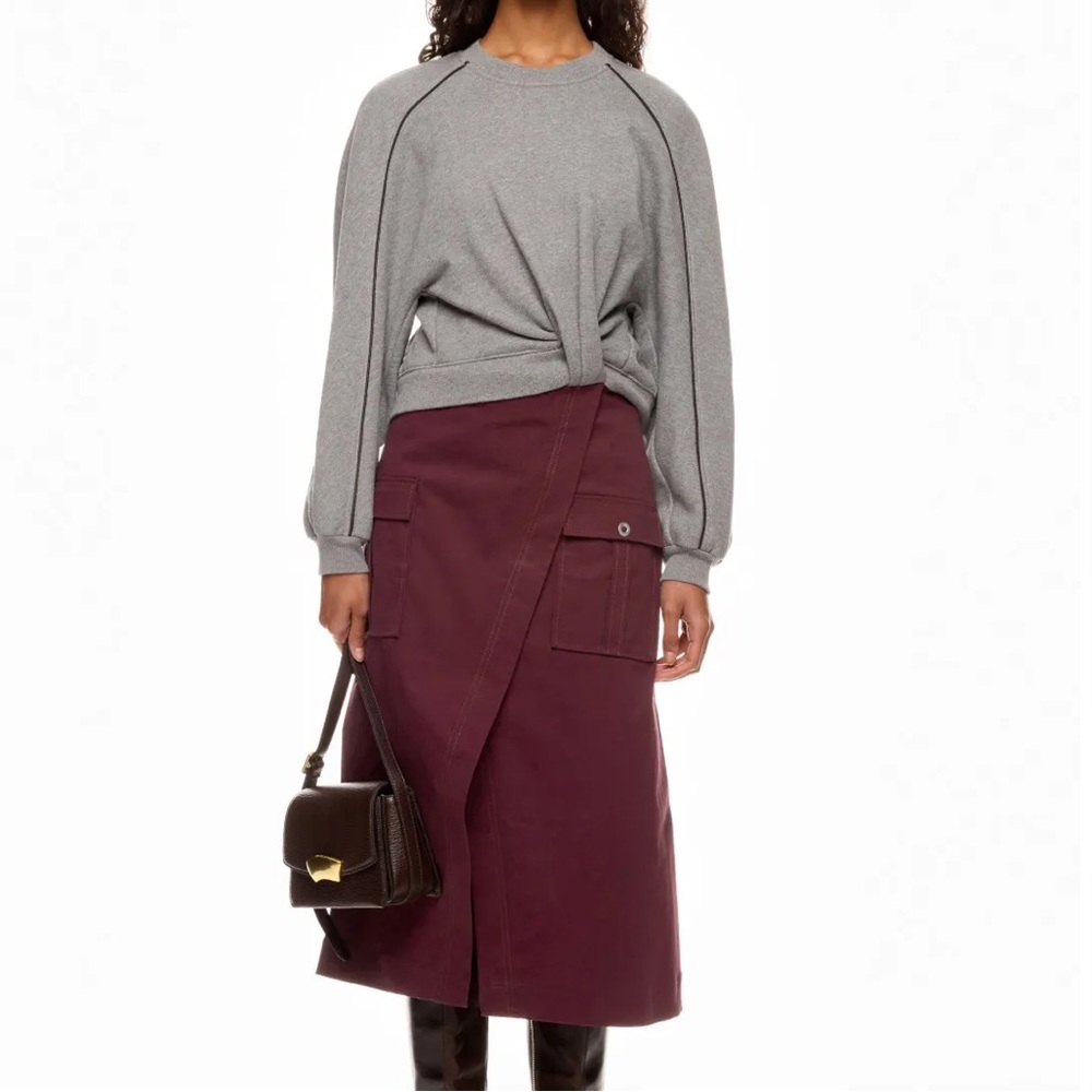 3.1 Phillip Lim long Sleeve Draped knit Dress